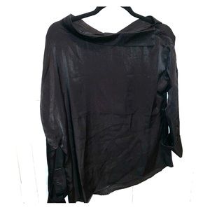 Black satin Blouse